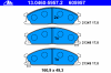 ATE 13.0460-5957.2 (13046059572) Brake Pad Set, disc brake