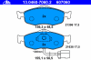 ATE 13.0460-7060.2 (13046070602) Brake Pad Set, disc brake
