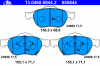 ATE 13.0460-5844.2 (13046058442) Brake Pad Set, disc brake