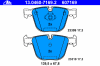 ATE 13.0460-7169.2 (13046071692) Brake Pad Set, disc brake