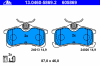ATE 13.0460-5869.2 (13046058692) Brake Pad Set, disc brake