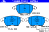 ATE 13.0460-7184.2 (13046071842) Brake Pad Set, disc brake