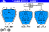 ATE 13.0460-2701.2 (13046027012) Brake Pad Set, disc brake