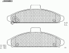 NIPPARTS J3600503 Brake Pad Set, disc brake
