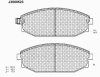 NIPPARTS J3600523 Brake Pad Set, disc brake