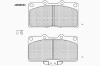 NIPPARTS J3605033 Brake Pad Set, disc brake