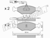 fri.tech. 059.0 (0590) Brake Pad Set, disc brake
