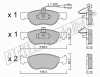 fri.tech. 084.0 (0840) Brake Pad Set, disc brake