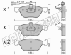 fri.tech. 085.2 (0852) Brake Pad Set, disc brake