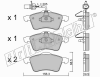 fri.tech. 272.1 (2721) Brake Pad Set, disc brake