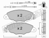 fri.tech. 343.1 (3431) Brake Pad Set, disc brake
