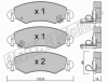 fri.tech. 348.0 (3480) Brake Pad Set, disc brake