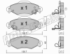 fri.tech. 436.0 (4360) Brake Pad Set, disc brake