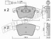 fri.tech. 568.2 (5682) Brake Pad Set, disc brake