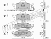 fri.tech. 585.0 (5850) Brake Pad Set, disc brake