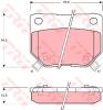 TRW GDB1007 Brake Pad Set, disc brake