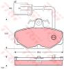TRW GDB1035 Brake Pad Set, disc brake