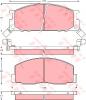 TRW GDB1043 Brake Pad Set, disc brake