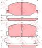 TRW GDB1190 Brake Pad Set, disc brake
