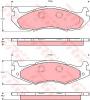 TRW GDB1207 Brake Pad Set, disc brake