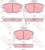 TRW GDB1223 Brake Pad Set, disc brake