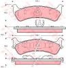 TRW GDB1238 Brake Pad Set, disc brake