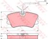 TRW GDB1251 Brake Pad Set, disc brake