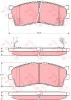 TRW GDB3245 Brake Pad Set, disc brake