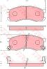TRW GDB7099 Brake Pad Set, disc brake