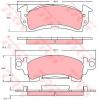 TRW GDB742 Brake Pad Set, disc brake