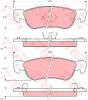 TRW GDB768 Brake Pad Set, disc brake
