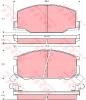 TRW GDB869 Brake Pad Set, disc brake