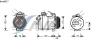 AVA QUALITY COOLING BWAK017 Compressor, air conditioning
