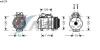 AVA QUALITY COOLING MSK278 Compressor, air conditioning
