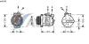 AVA QUALITY COOLING MSK344 Compressor, air conditioning