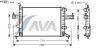AVA QUALITY COOLING OLA2303 Radiator, engine cooling