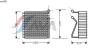AVA QUALITY COOLING VOV091 Evaporator, air conditioning