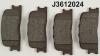 NIPPARTS J3612024 Brake Pad Set, disc brake