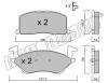 fri.tech. 437.0 (4370) Brake Pad Set, disc brake