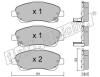fri.tech. 466.0 (4660) Brake Pad Set, disc brake