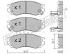 fri.tech. 504.0 (5040) Brake Pad Set, disc brake