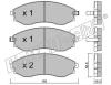 fri.tech. 533.0 (5330) Brake Pad Set, disc brake
