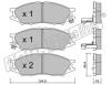 fri.tech. 826.0 (8260) Brake Pad Set, disc brake