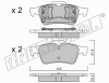 fri.tech. 346.0 (3460) Brake Pad Set, disc brake