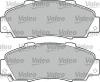 VALEO 598627 Brake Pad Set, disc brake
