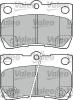 VALEO 598888 Brake Pad Set, disc brake