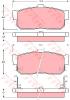 TRW GDB1015 Brake Pad Set, disc brake