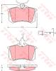 TRW GDB1417 Brake Pad Set, disc brake