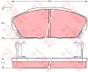 TRW GDB3034 Brake Pad Set, disc brake