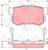 TRW GDB3191 Brake Pad Set, disc brake